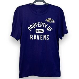 Nike Dri-Fit Baltimore Ravens NFL T-shirt L Top Purple Athleisure Fan Sportswear